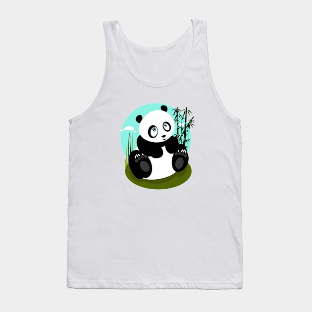 Baby Panda Tank Top by adamzworld